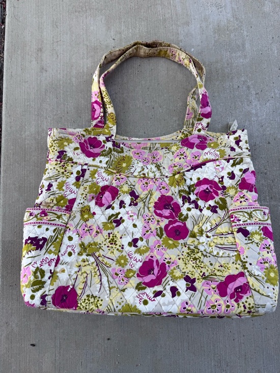 Vera Bradley Handbags - Vera Bradley Make Me Blush (Retired) Double Handle Shoulder Handbag Tote Bag